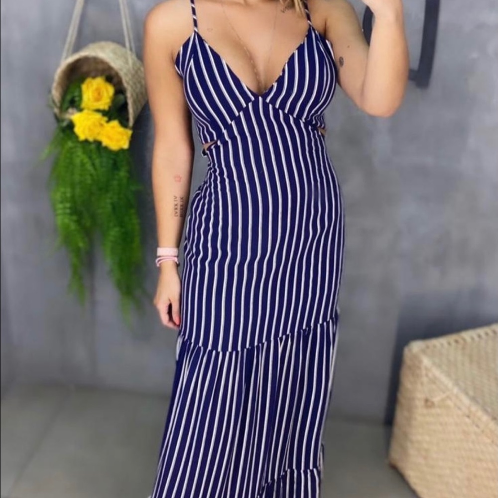 Perfect long blue dress